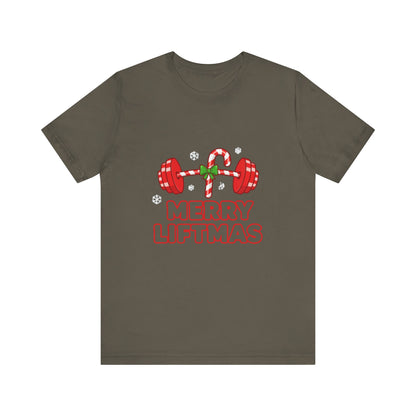 Merry Liftmas Tee - Unisex Christmas Workout Shirt
