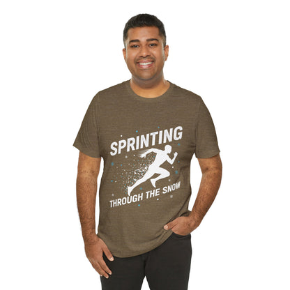 Sprinting Through The Snow T-Shirt