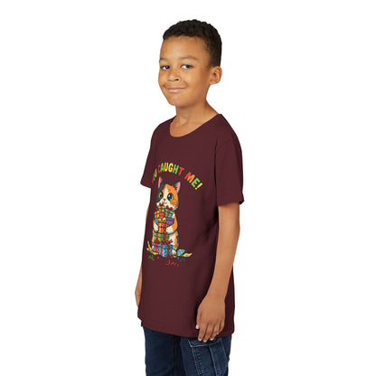 'You Caught Me' Design - Cat Themed Youth Short Sleeve Tee