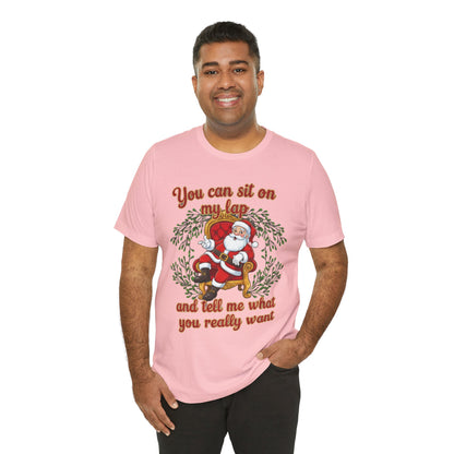 Sit On My Lap Christmas Tee