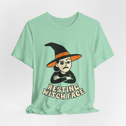 Resting Witch Face Tee — Funny Halloween Graphic T-Shirt