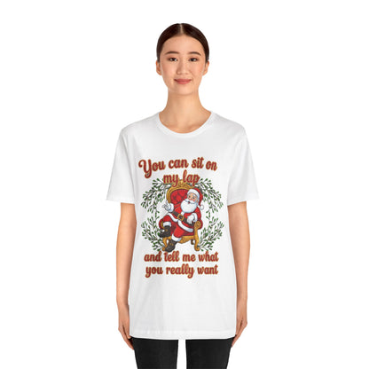 Sit On My Lap Christmas Tee