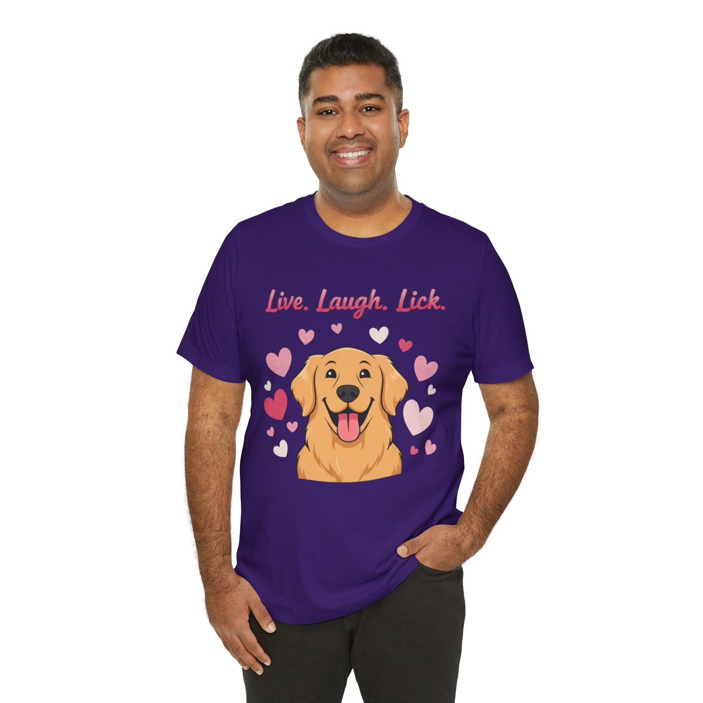Golden Retriever Live, Laugh, Lick Tee