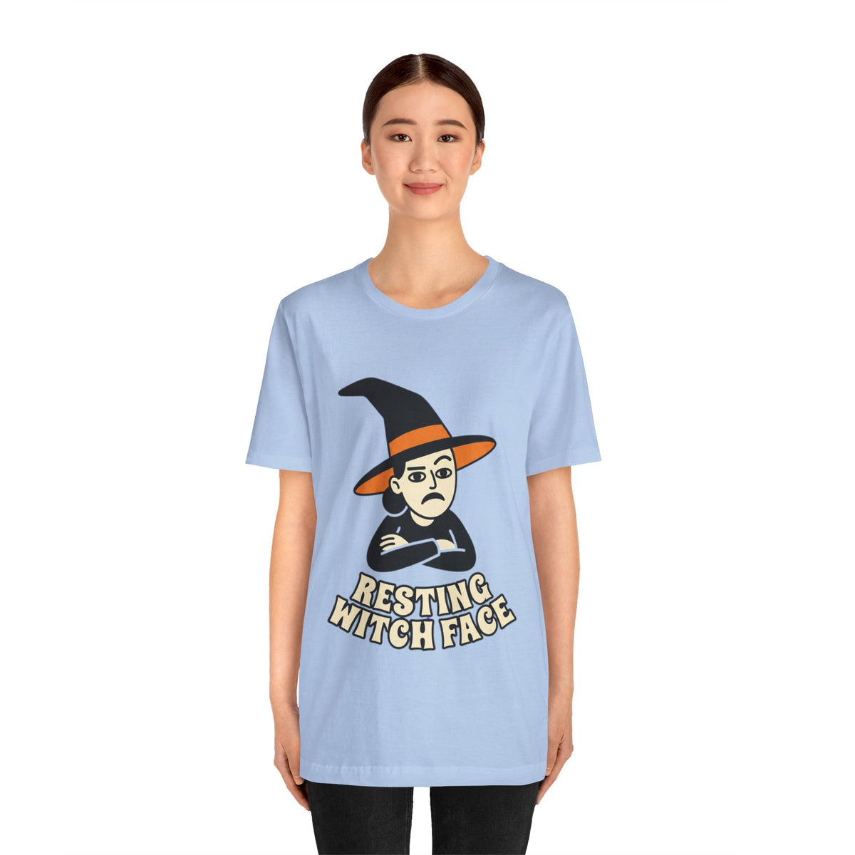 Resting Witch Face Tee — Funny Halloween Graphic T-Shirt