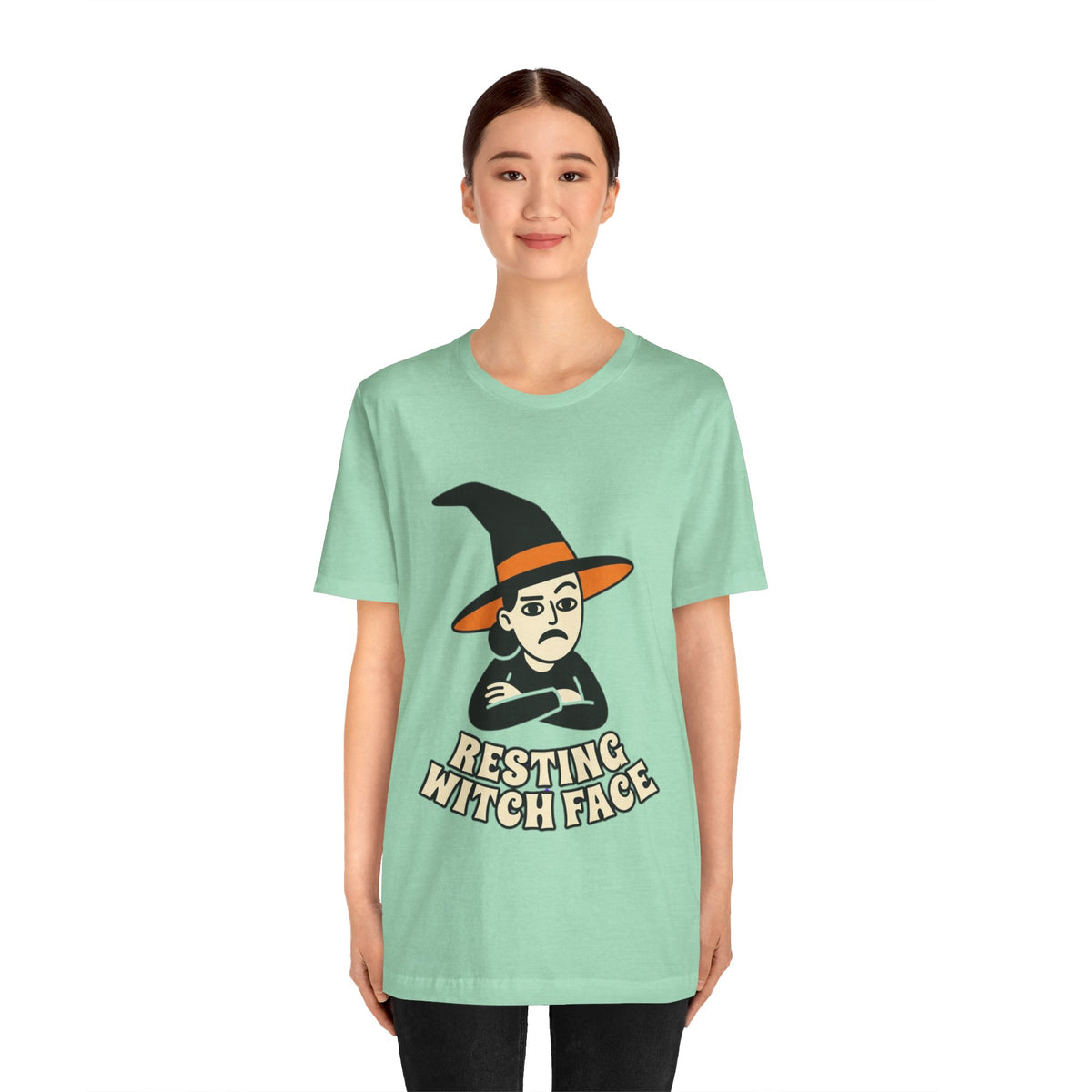 Resting Witch Face Tee — Funny Halloween Graphic T-Shirt