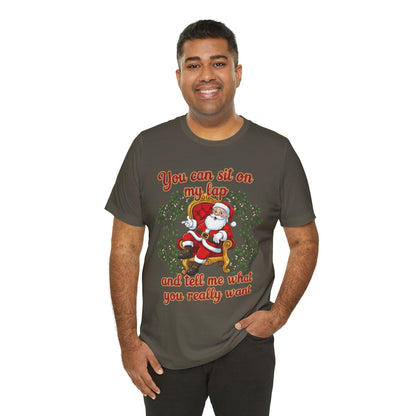 Sit On My Lap Christmas Tee