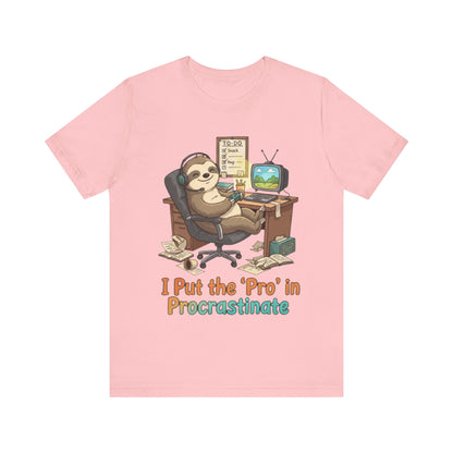 Procrastination Sloth Tee