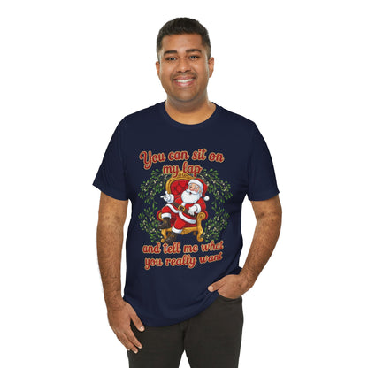 Sit On My Lap Christmas Tee