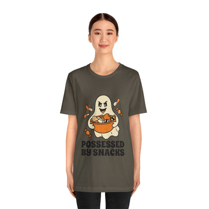 Possessed By Snacks T-Shirt – Cute Ghost Eating Candy Tee
