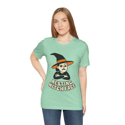 Resting Witch Face Tee — Funny Halloween Graphic T-Shirt