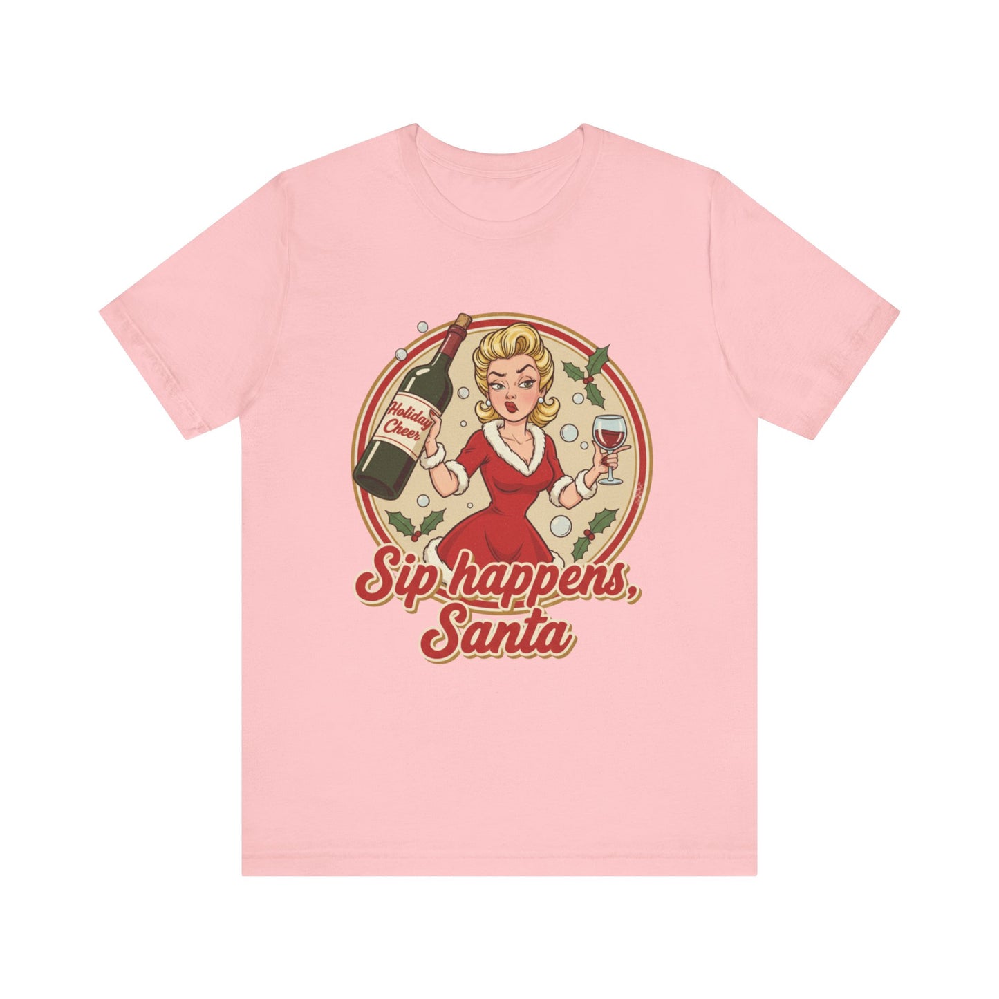 Santa Sip Happens Unisex Tee
