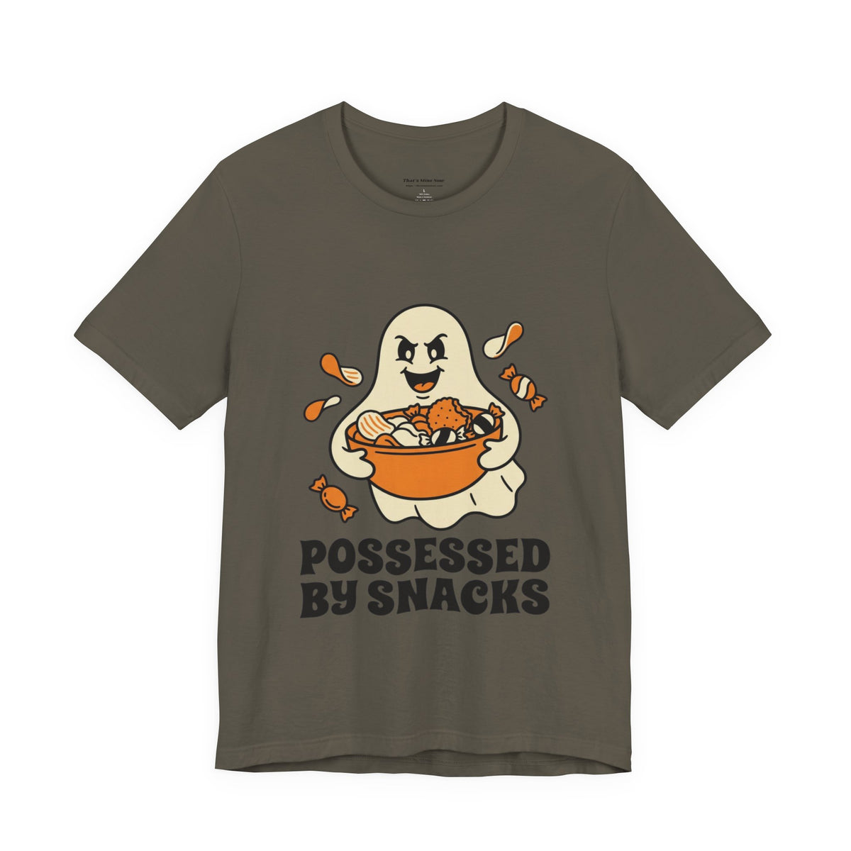 Possessed By Snacks T-Shirt – Cute Ghost Eating Candy Tee