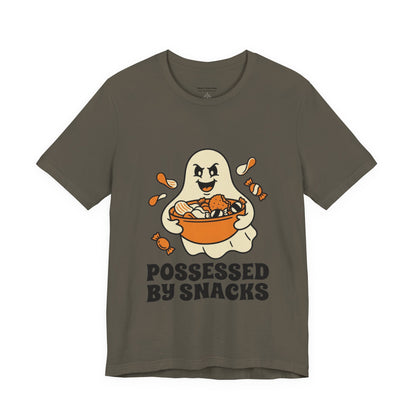 Possessed By Snacks T-Shirt – Cute Ghost Eating Candy Tee