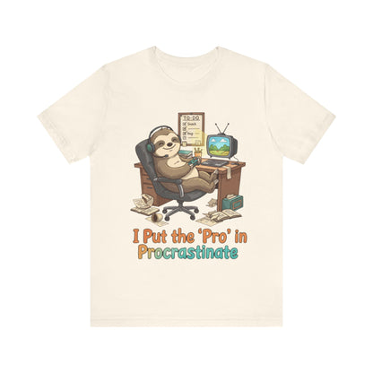 Procrastination Sloth Tee