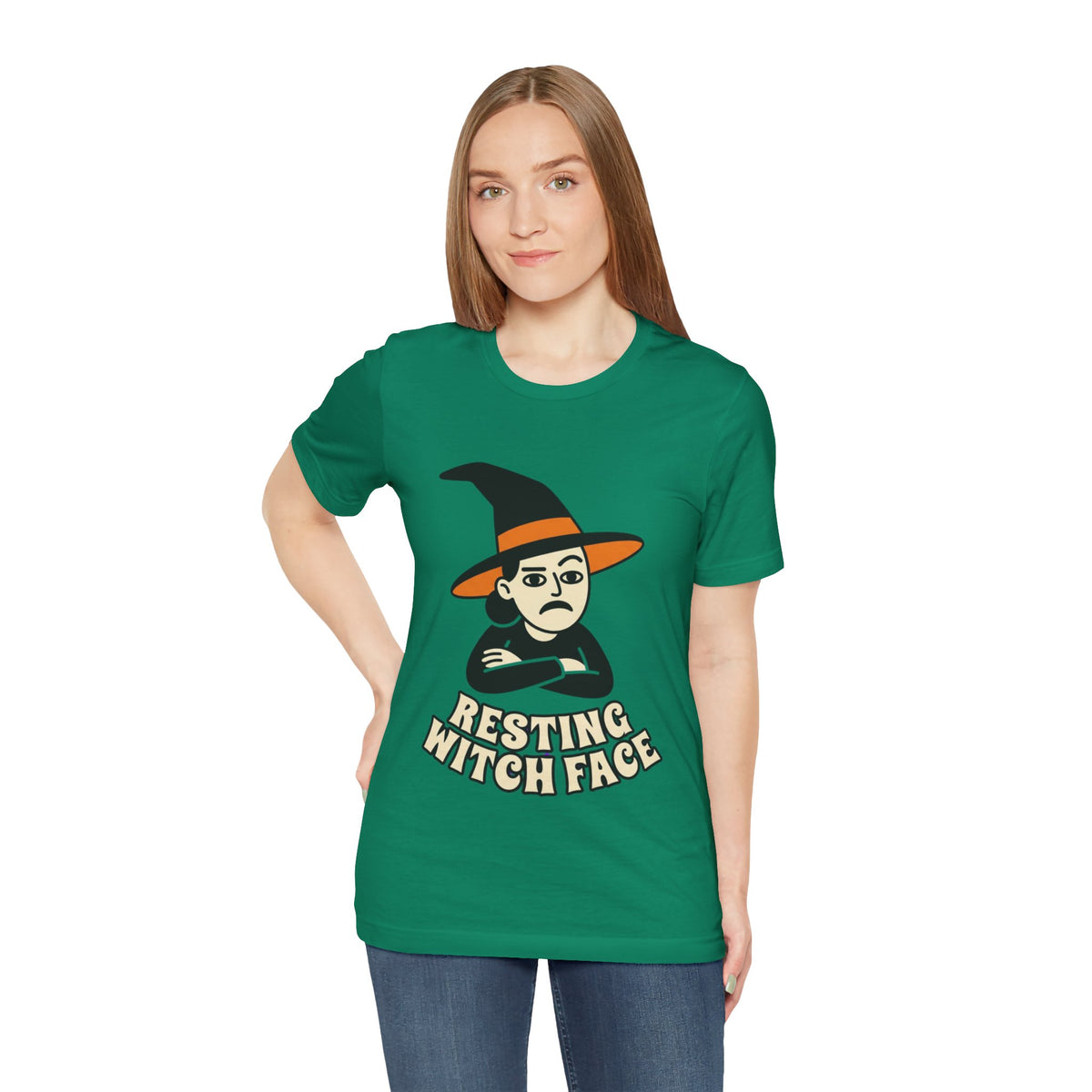 Resting Witch Face Tee — Funny Halloween Graphic T-Shirt