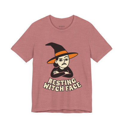 Resting Witch Face Tee — Funny Halloween Graphic T-Shirt