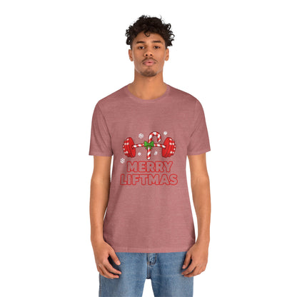 Merry Liftmas Tee - Unisex Christmas Workout Shirt