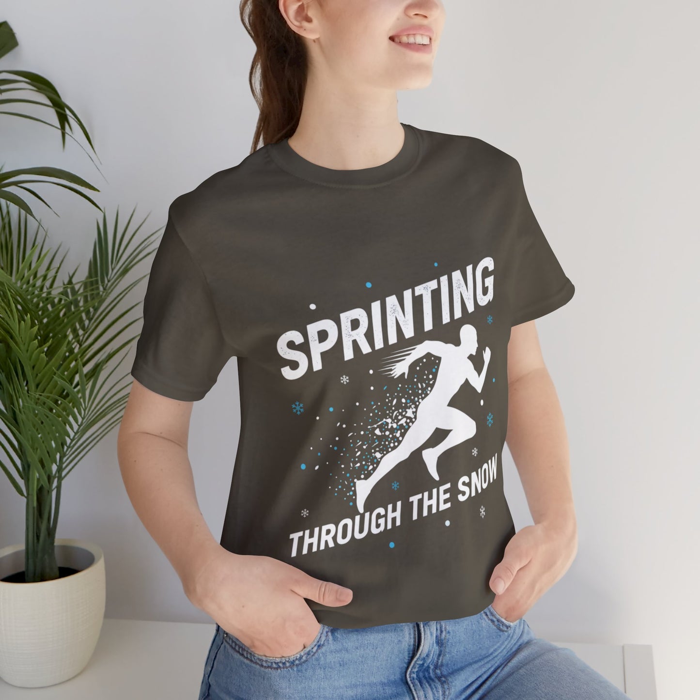 Sprinting Through The Snow T-Shirt