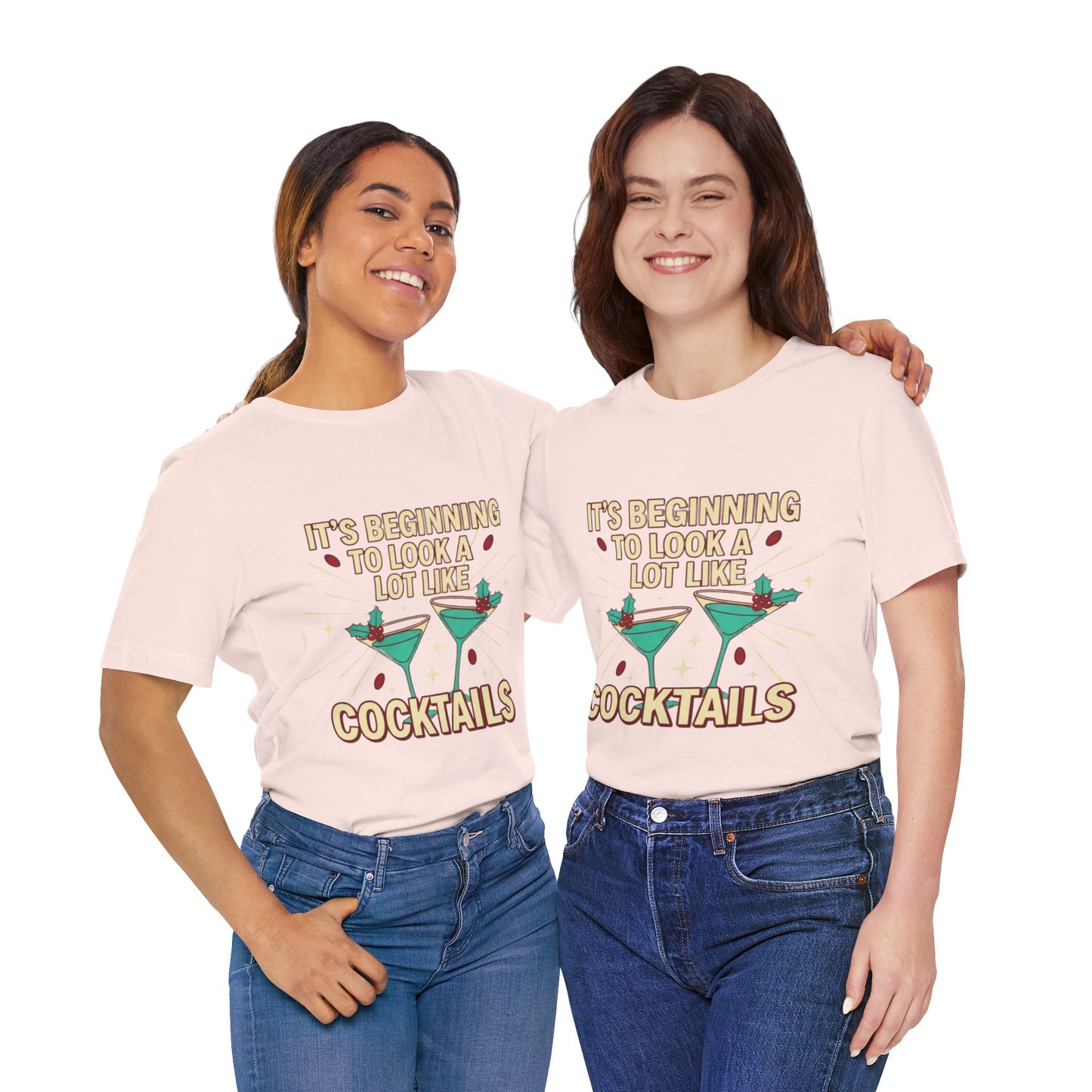 Cocktails Holiday Tee - Unisex Jersey Short Sleeve Shirt