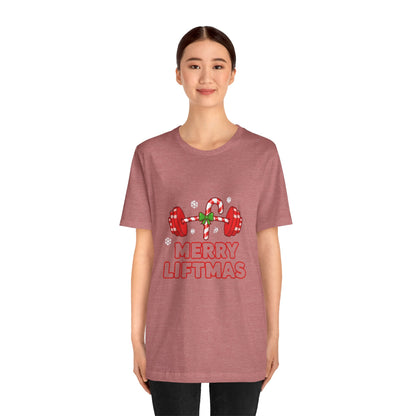 Merry Liftmas Tee - Unisex Christmas Workout Shirt
