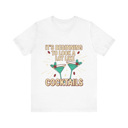 Cocktails Holiday Tee - Unisex Jersey Short Sleeve Shirt