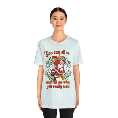 Sit On My Lap Christmas Tee