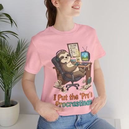 Procrastination Sloth Tee