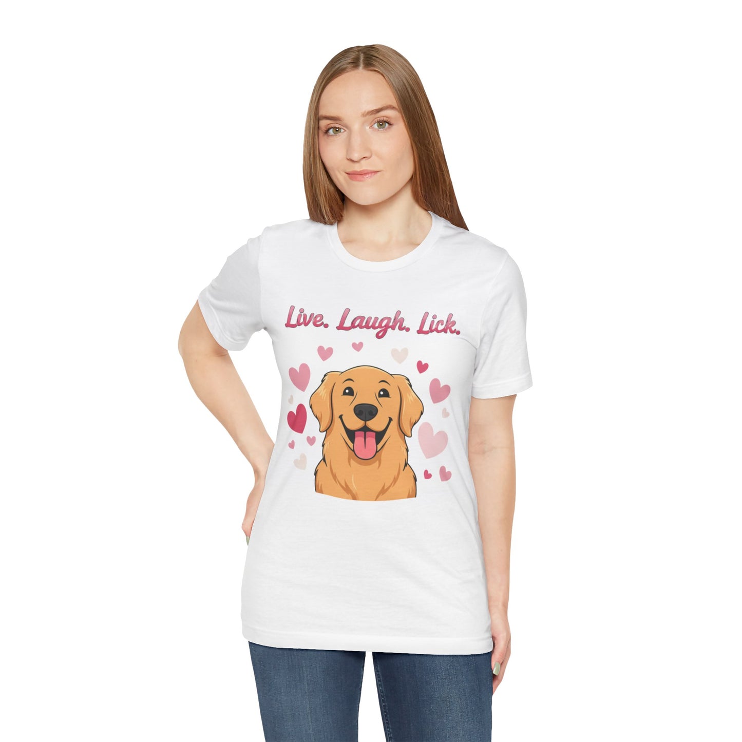 Golden Retriever Live, Laugh, Lick Tee