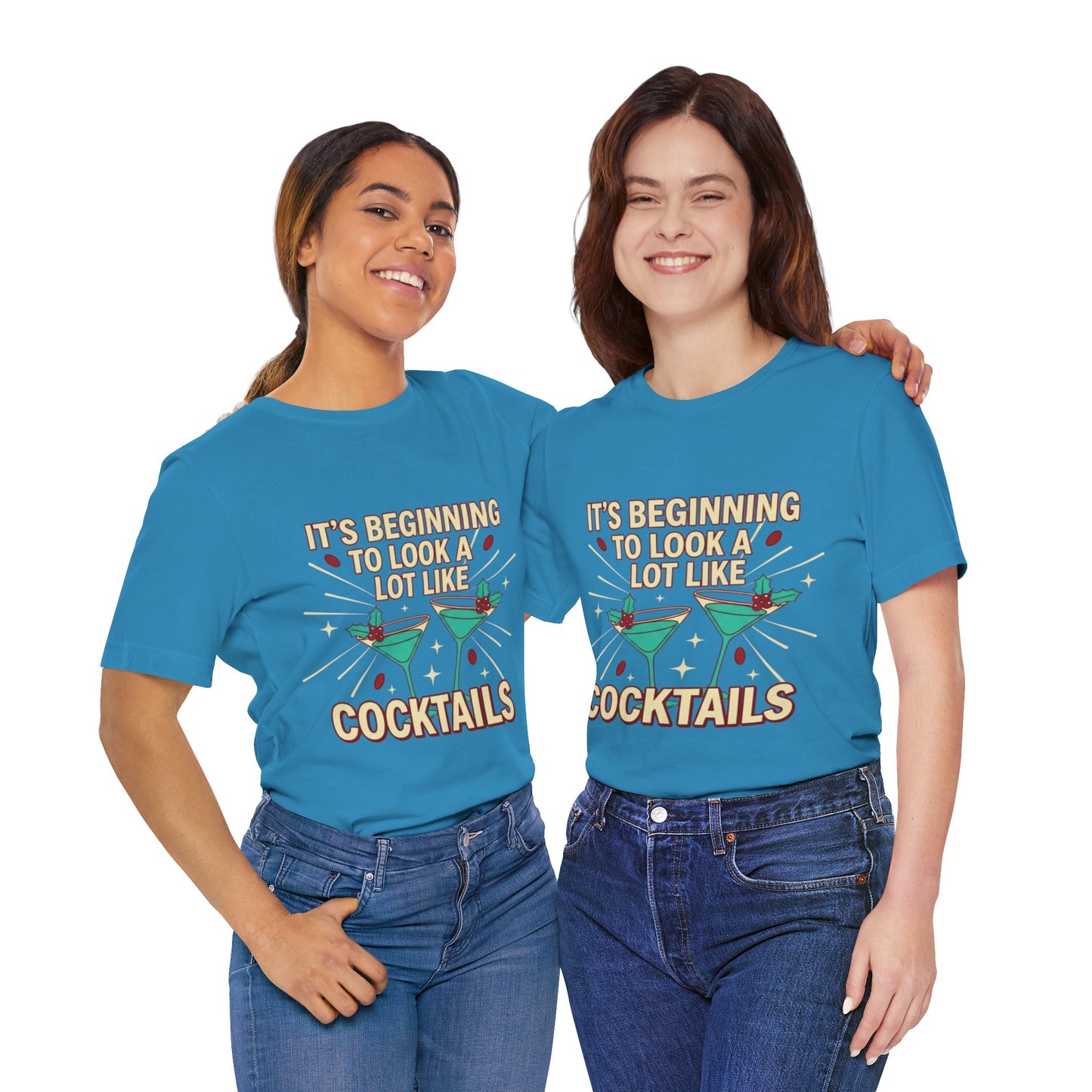 Cocktails Holiday Tee - Unisex Jersey Short Sleeve Shirt
