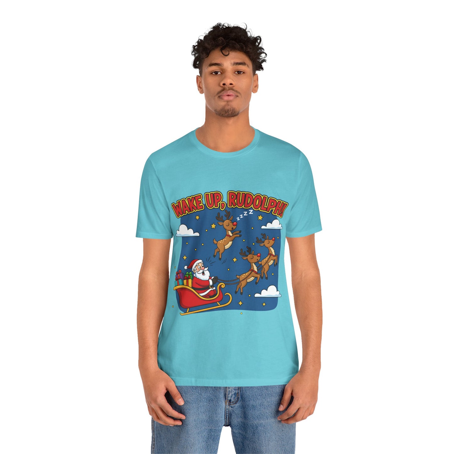 Wake Up Rudolph Christmas Tee