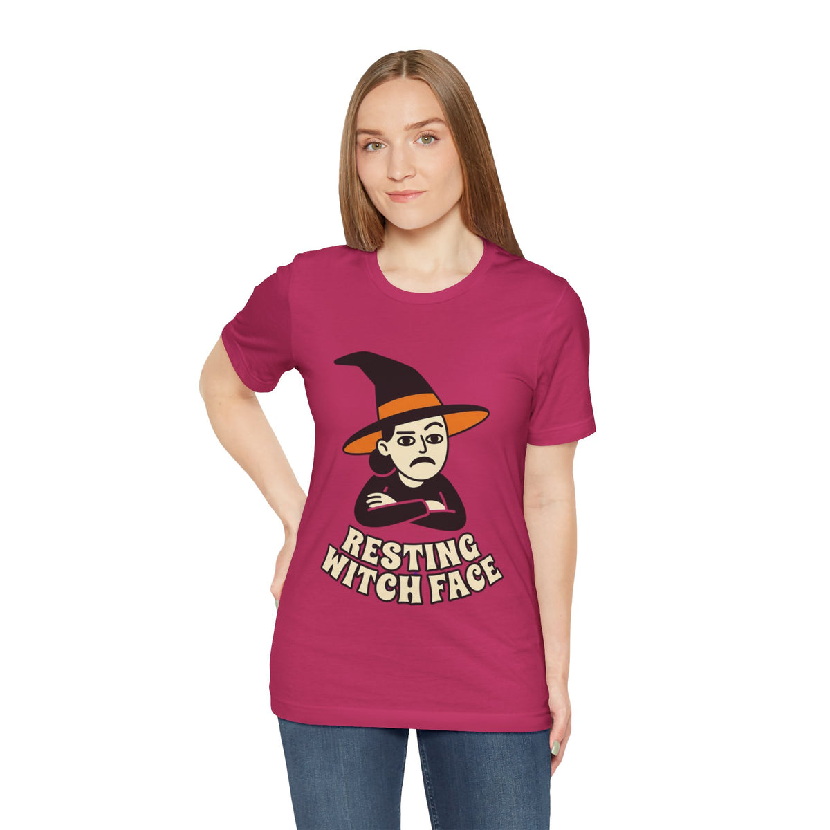 Resting Witch Face Tee — Funny Halloween Graphic T-Shirt