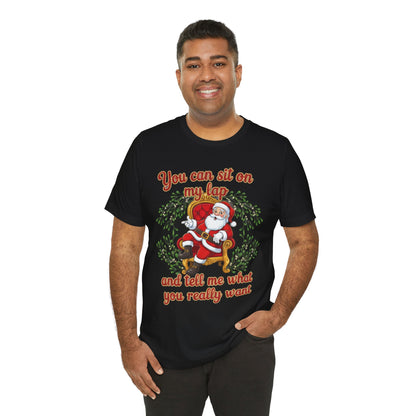 Sit On My Lap Christmas Tee