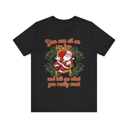 Sit On My Lap Christmas Tee