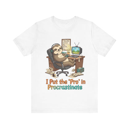 Procrastination Sloth Tee