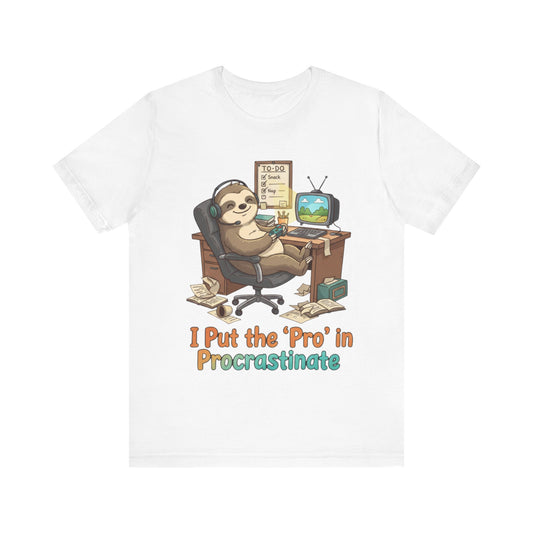 Procrastination Sloth Tee
