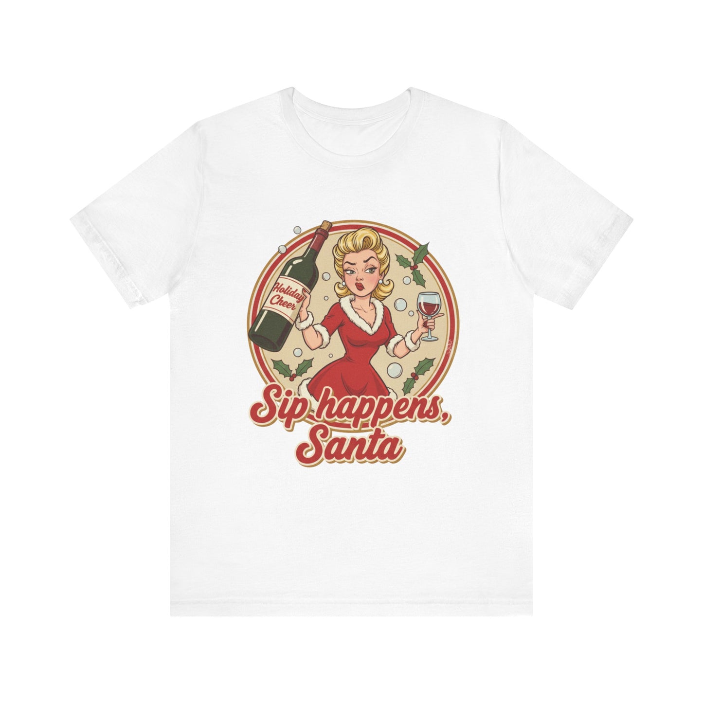 Santa Sip Happens Unisex Tee