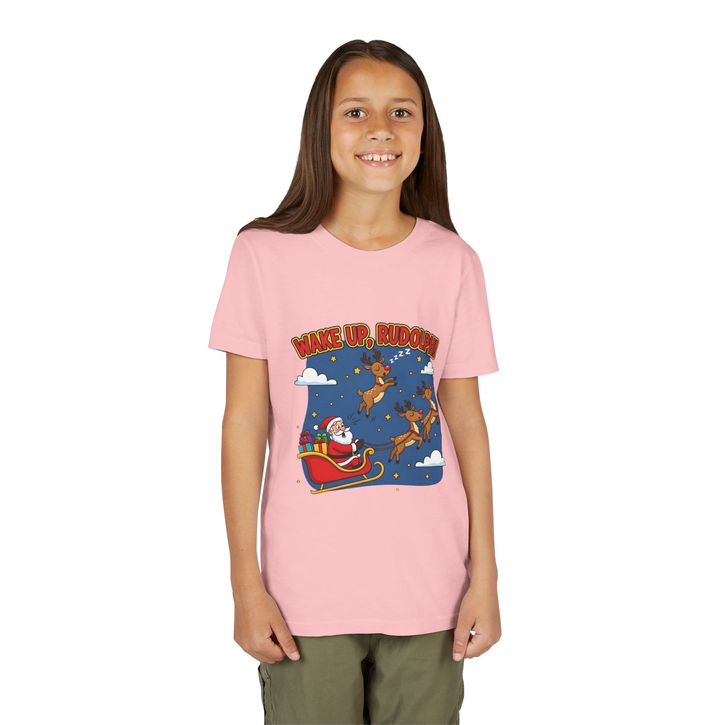 Wake Up, Rudolph! Youth Christmas Tee