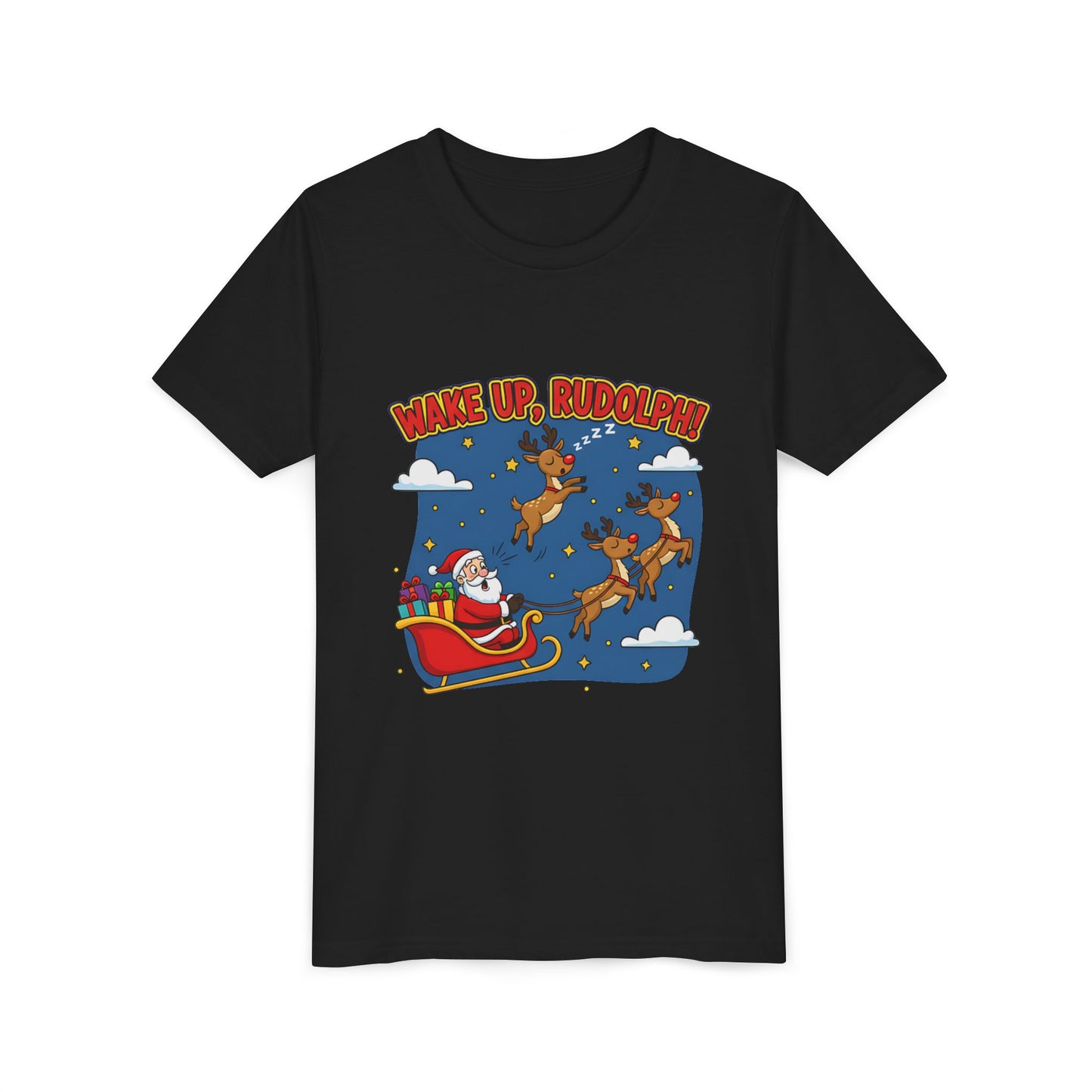 Wake Up, Rudolph! Youth Christmas Tee
