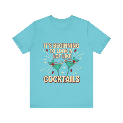 Cocktails Holiday Tee - Unisex Jersey Short Sleeve Shirt