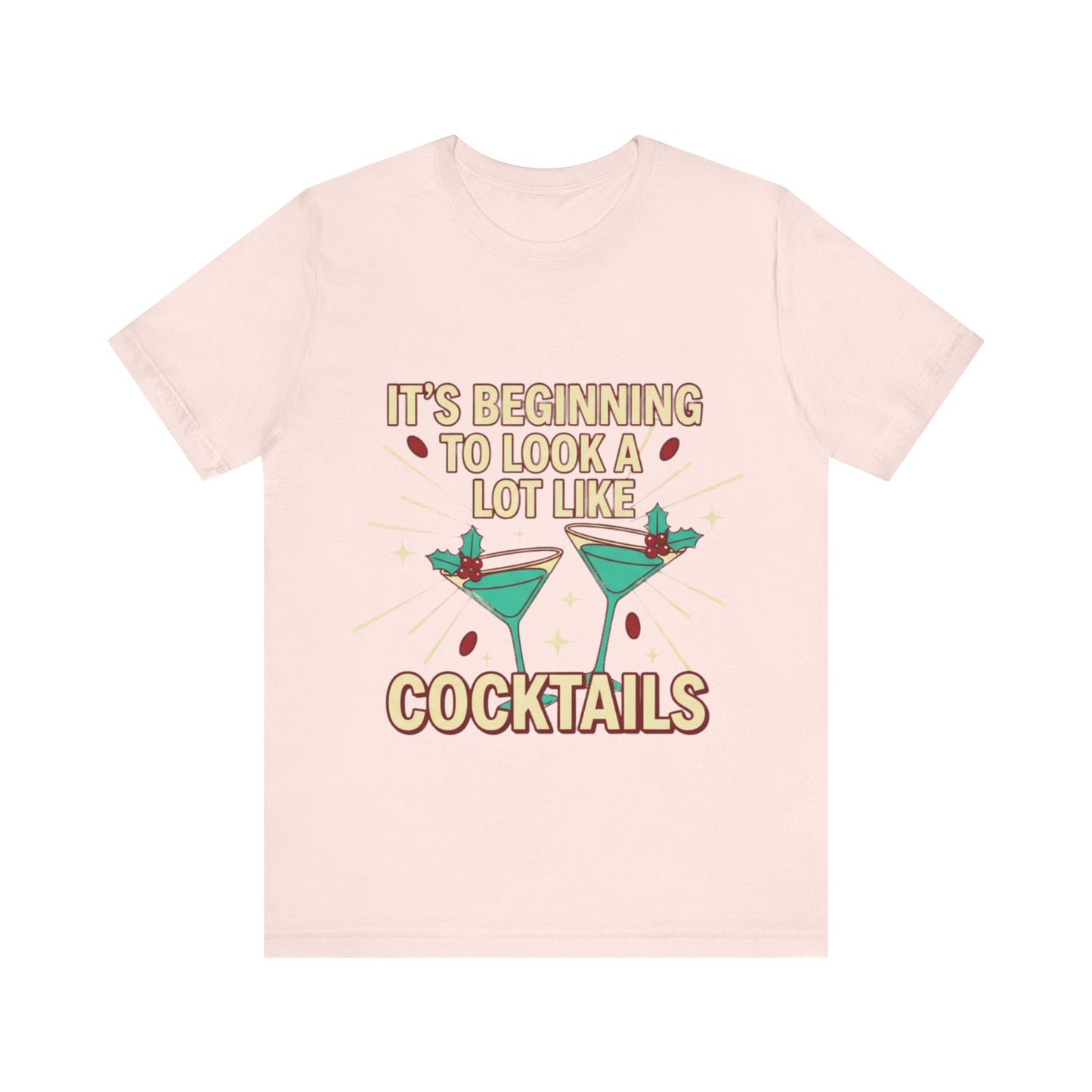 Cocktails Holiday Tee - Unisex Jersey Short Sleeve Shirt