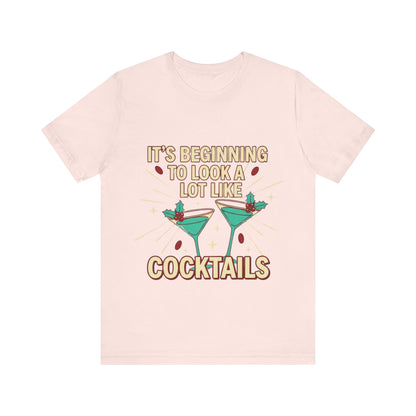 Cocktails Holiday Tee - Unisex Jersey Short Sleeve Shirt