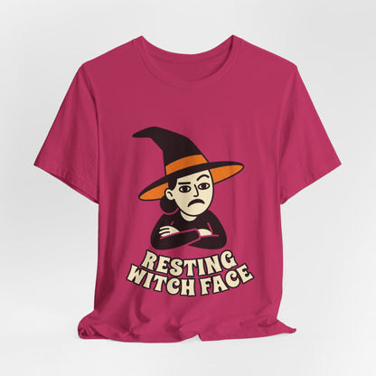 Resting Witch Face Tee — Funny Halloween Graphic T-Shirt