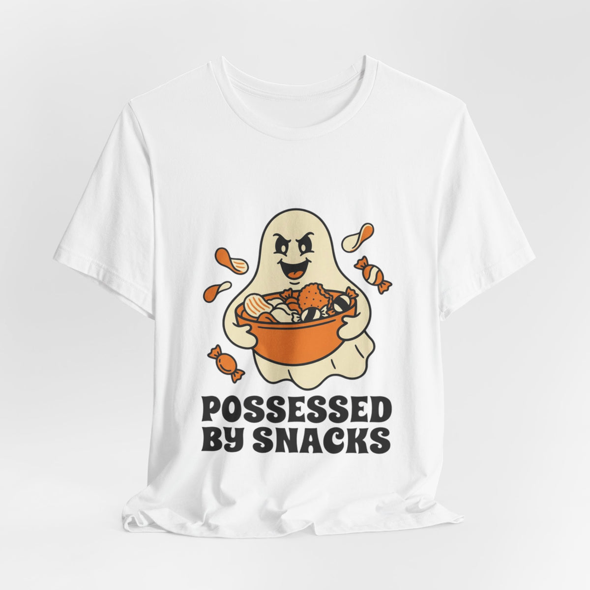Possessed By Snacks T-Shirt – Cute Ghost Eating Candy Tee