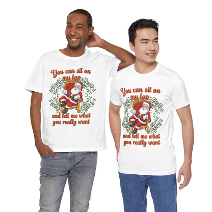 Sit On My Lap Christmas Tee